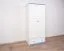 Kleiderschrank Kiefer Vollholz massiv blau 003 - Abmessung 160 x 80 x 60 cm (H x B x T)