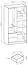 Moderner Kleiderschrank mit zwei Schubladen Leeds 15, Farbe: Eiche Artisan - Abmessungen: 200 x 105 x 51 cm (H x B x T)