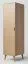 Schrank Eiche massiv natur Aurornis 01 - Abmessungen: 200 x 50 x 60 cm (H x B x T)