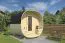 Saunafass Schlafkogel 08 - Abmessungen: 240 x 267 x 248 (B x T x H), Grundfläche: 6,4 m²