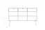 Kommode Rolleston 16 Kernbuche massiv geölt - Abmessungen: 87 x 144 x 46 cm (H x B x T)