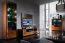 TV-Unterschrank "Lopar" 12, Farbe: Nuss / Schwarz, teilmassiv - Abmessungen: 46 x 121 x 51 cm (H x B x T)