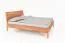 Einzelbett / Gästebett Wellsford 01 Kernbuche massiv geölt - Liegefläche: 90 x 200 cm (B x L)