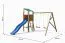 Spielturm / Kletterturm Anton inkl. Doppelschaukel und Wellenrutsche FSC®