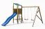 Spielturm Anton inkl. Doppelschaukel und Wellenrutsche FSC®