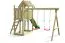 Spielturm K45 inkl. Sandkasten, Anbauturm und Doppelschaukel - Abmessungen: 355 x 187 cm (L x B)