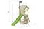 Spielturm Pirat 01 inkl. Sandkasten und Kletterwand - Abmessungen: 156 x 123 cm (L x B)