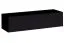 Außergewöhnliche Wohnwand Balestrand 157, Farbe: Eiche Wotan / Schwarz - Abmessungen: 150 x 330 x 40 cm (H x B x T), mit Push-to-open Funktion