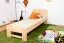 Kinderbett / Jugendbett  Buche massiv Vollholz natur 111, inkl. Lattenrost - 80 x 200 cm (B x L)