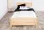 Kinderbett / Jugendbett Kiefer massiv Vollholz natur 80, inkl. Lattenrost - 100 x 200 cm (B x L)