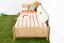 Kinderbett / Jugendbett Buche massiv Vollholz natur 117, inkl. Lattenrost - 90 x 200 cm (B x L)