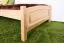 Kinderbett / Jugendbett Buche massiv Vollholz natur 117, inkl. Lattenrost - 90 x 200 cm (B x L)