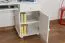 Stabiler Schreibtisch Kiefer massiv Vollholz weiß lackiert Junco 188, 106 x 120 x 57 cm, mit 3 Schubladen, 2 Bildschirmplateaus und 1 Tastaturfach
