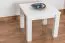 Couchtisch Kiefer massiv Vollholz weiß lackiert Junco 485 – Abmessung 50 x 60 x 60 cm