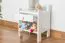 Nachtkommode Kiefer massiv Vollholz weiß lackiert Junco 132 - Abmessung 45 x 34 x 29 cm
