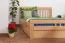 Jugendbett "Easy Premium Line" K8 inkl. 4 Schubladen und 2 Abdeckblenden, 160 x 200 cm Buche Vollholz massiv Natur