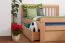 Jugendbett "Easy Premium Line" K8 inkl. 4 Schubladen und 2 Abdeckblenden, 160 x 200 cm Buche Vollholz massiv Natur