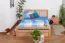 Jugendbett "Easy Premium Line" K8 inkl. 4 Schubladen und 2 Abdeckblenden, 160 x 200 cm Buche Vollholz massiv Natur