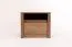 Nachtkästchen Selun 22, Farbe: Eiche Dunkelbraun - Abmessungen: 45 x 50 x 43 cm (H x B x T)