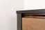 Kommode Selun 04, Farbe: Eiche Dunkelbraun / Grau - 80 x 90 x 43 cm (H x B x T)