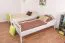 Etagenbett für Erwachsene "Easy Premium Line" K21/n, Kopf- und Fußteil gerundet, Buche Vollholz massiv Weiß - 90 x 200 cm (B x L), teilbar