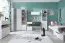 Jugendzimmer - Schreibtisch Lede 10, Farbe: Grau / Weiß - Abmessungen: 76 x 125 x 55 cm (H x B x T)