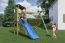 Kinderspielturm / Spielanlage Anton inkl. Doppelschaukel und Wellenrutsche FSC®