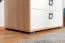 Kommode 06, Farbe: Buche / Weiß - 89 x 84 x 56 cm (H x B x T)