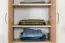Drehtürenschrank / Kleiderschrank Ainsa 01, Farbe: Eiche Braun - 209 x 50 x 37 cm (H x B x T)