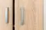 Drehtürenschrank / Kleiderschrank Ainsa 01, Farbe: Eiche Braun - 209 x 50 x 37 cm (H x B x T)