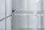 Vitrine Kiefer massiv Vollholz weiß Junco 34 - Abmessungen: 195 x 80 x 35 cm (H x B x T)