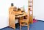 Schreibtisch Kiefer massiv Vollholz Erlefarben Junco 188 - Abmessungen: 106 x 120 x 57 cm (H x B x T)
