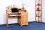 Schreibtisch Kiefer massiv Vollholz Erlefarben Junco 188 - Abmessungen: 106 x 120 x 57 cm (H x B x T)