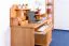 Schreibtisch Kiefer massiv Vollholz Erlefarben Junco 188 - Abmessungen: 106 x 120 x 57 cm (H x B x T)