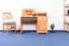 Schreibtisch Kiefer massiv Vollholz Erlefarben Junco 188 - Abmessungen: 106 x 120 x 57 cm (H x B x T)