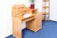Schreibtisch Kiefer massiv Vollholz Erlefarben Junco 188 - Abmessungen: 106 x 120 x 57 cm (H x B x T)