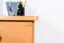 Schreibtisch Kiefer massiv Vollholz Erlefarben Junco 191 - Abmessungen: 75 x 100 x 55 cm (H x B x T)