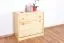 Schuhschrank Kiefer Vollholz massiv natur Junco 218 - Abmessungen: 62 x 72 x 30 cm (H x B x T)