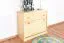 Schuhschrank Kiefer Vollholz massiv natur Junco 218 - Abmessungen: 62 x 72 x 30 cm (H x B x T)
