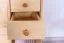 Schuhschrank Kiefer Vollholz massiv natur Junco 220 - Abmessungen: 80 x 90 x 40 cm (H x B x T)