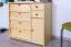 Schuhschrank Kiefer Vollholz massiv natur Junco 220 - Abmessungen: 80 x 90 x 40 cm (H x B x T)