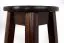 Hocker Kiefer massiv Vollholz Nussfarben 004 - Abmessung: 45 x 35 cm (H x Ø)