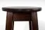 Hocker Kiefer massiv Vollholz Nussfarben 004 - Abmessung: 45 x 35 cm (H x Ø)