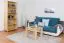 Couchtisch Kiefer massiv Vollholz natur Junco 485 – Abmessung: 60 x 60 x 50 cm (B x T x H)