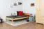 Kinderbett / Jugendbett Kiefer massiv Vollholz natur 86, inkl. Lattenrost - 100 x 200 cm (B x L)