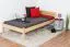 Kinderbett / Jugendbett Kiefer massiv Vollholz natur 86, inkl. Lattenrost - 100 x 200 cm (B x L)