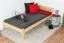 Kinderbett / Jugendbett Kiefer massiv Vollholz natur 86, inkl. Lattenrost - 100 x 200 cm (B x L)