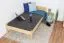 Kinderbett / Jugendbett Kiefer massiv Vollholz natur 86, inkl. Lattenrost - 100 x 200 cm (B x L)