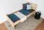 Einzelbett / Gästebett Buche massiv Vollholz natur 109, inkl. Lattenrost - 80 x 200 cm (B x L)