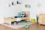 Kinderbett / Jugendbett Buche massiv Vollholz natur 109, inkl. Lattenrost - 80 x 200 cm (B x L)